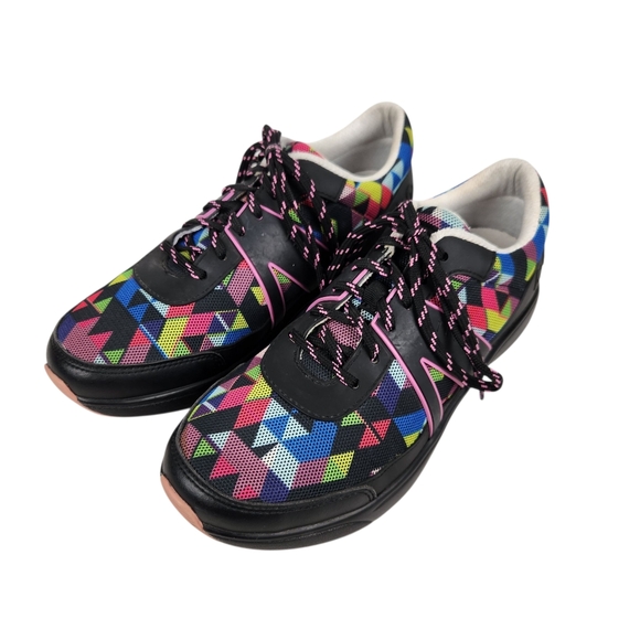Traq by Alegria Qarma Right Angle Multi Q-Chip Sneakers Womens Size 7 To 7.5 37 - Picture 1 of 16